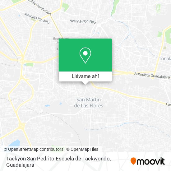 Mapa de Taekyon San Pedrito Escuela de Taekwondo