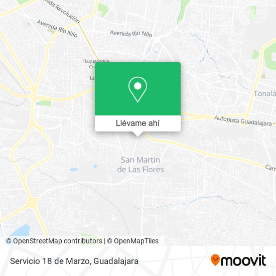 Mapa de Servicio 18 de Marzo