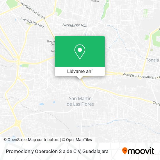 Mapa de Promocion y Operación S a de C V