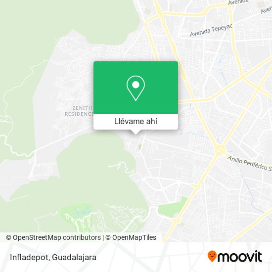 Mapa de Infladepot