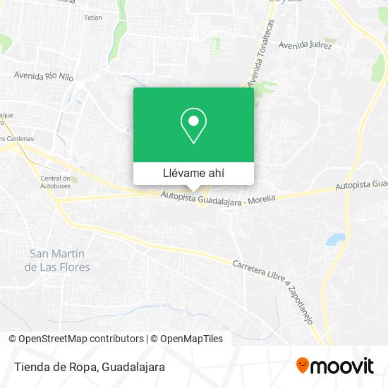 Mapa de Tienda de Ropa