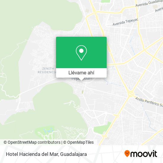 Mapa de Hotel Hacienda del Mar