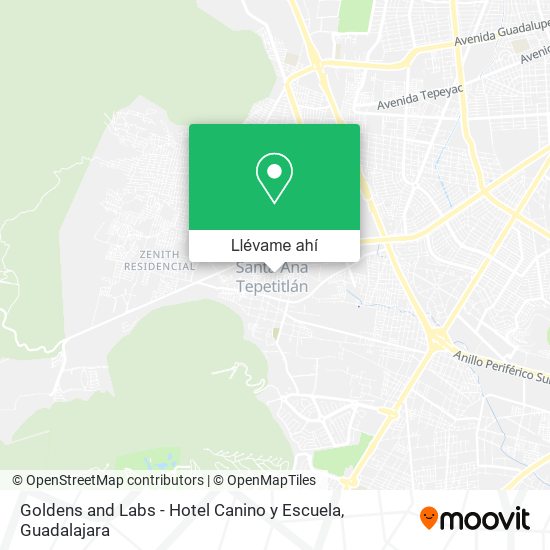 Mapa de Goldens and Labs - Hotel Canino y Escuela