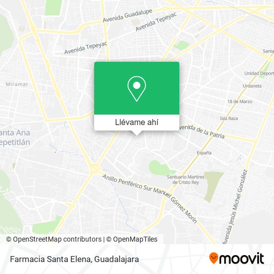 Mapa de Farmacia Santa Elena