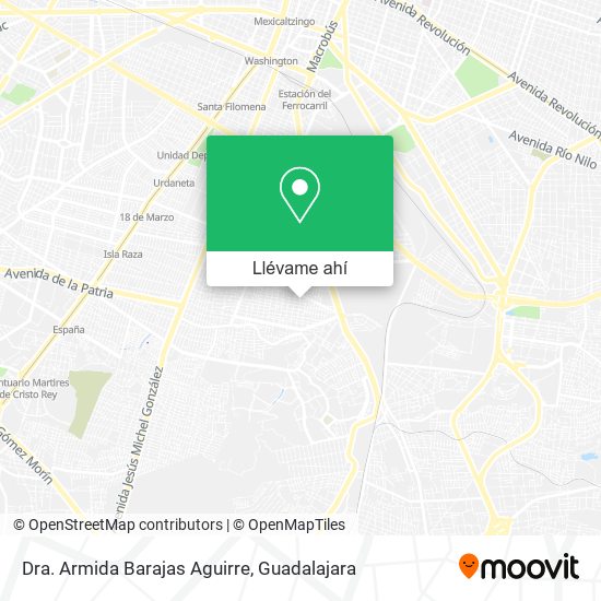 Mapa de Dra. Armida Barajas Aguirre