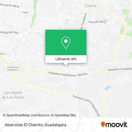 Mapa de Abarrotes El Charrito