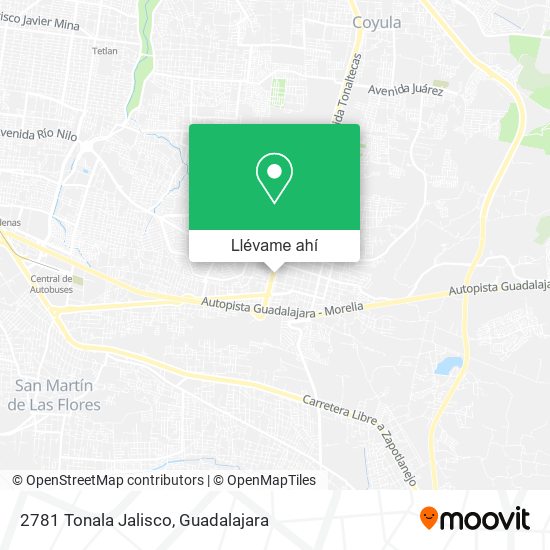 Mapa de 2781 Tonala Jalisco