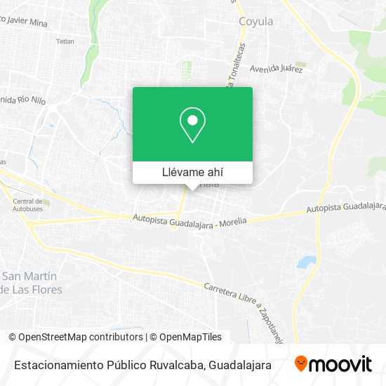 Mapa de Estacionamiento Público Ruvalcaba