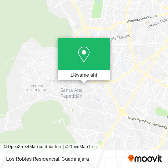 Mapa de Los Robles Residencial