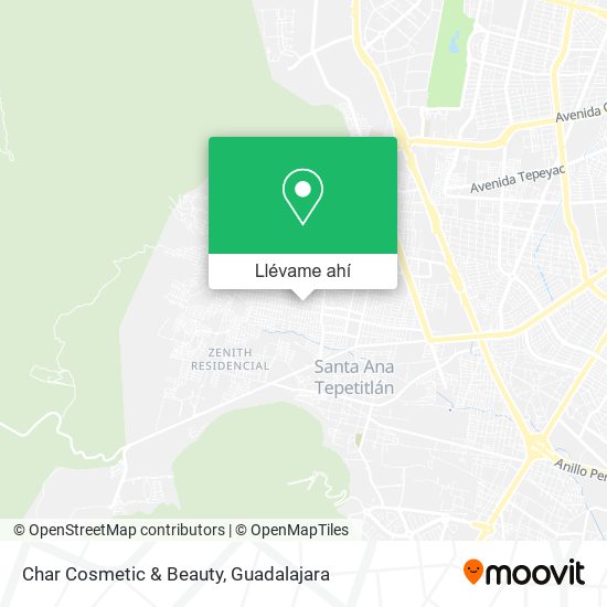 Mapa de Char Cosmetic & Beauty