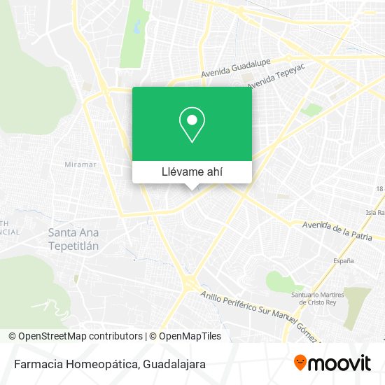 Mapa de Farmacia Homeopática