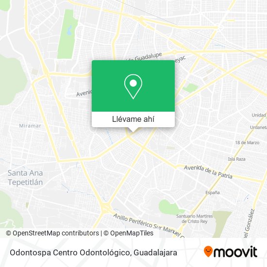 Mapa de Odontospa Centro Odontológico