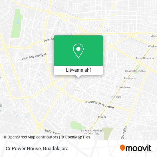 Mapa de Cr Power House