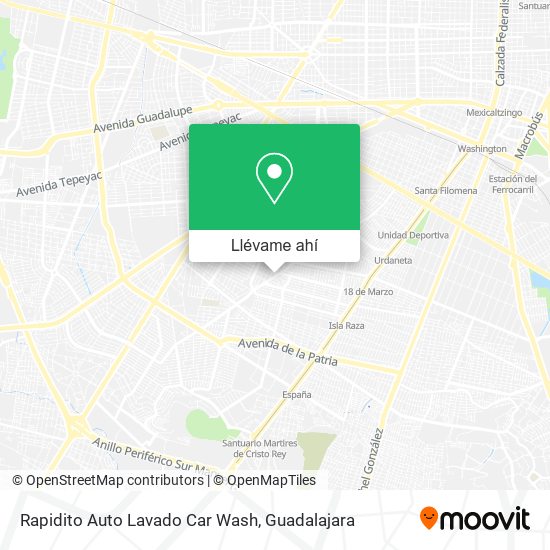 Mapa de Rapidito Auto Lavado Car Wash