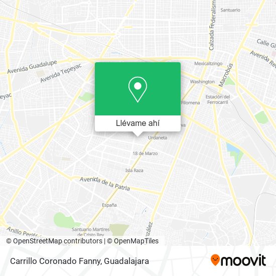Mapa de Carrillo Coronado Fanny