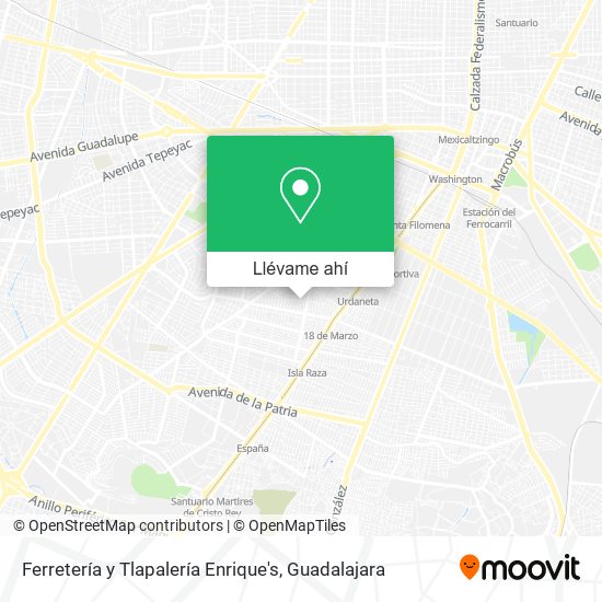 Mapa de Ferretería y Tlapalería Enrique's