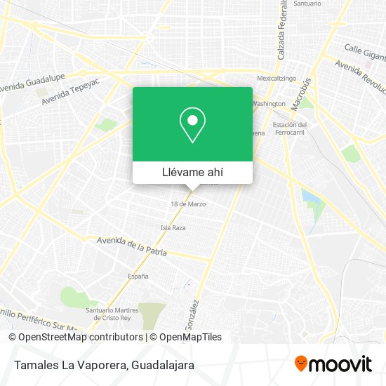 Mapa de Tamales La Vaporera
