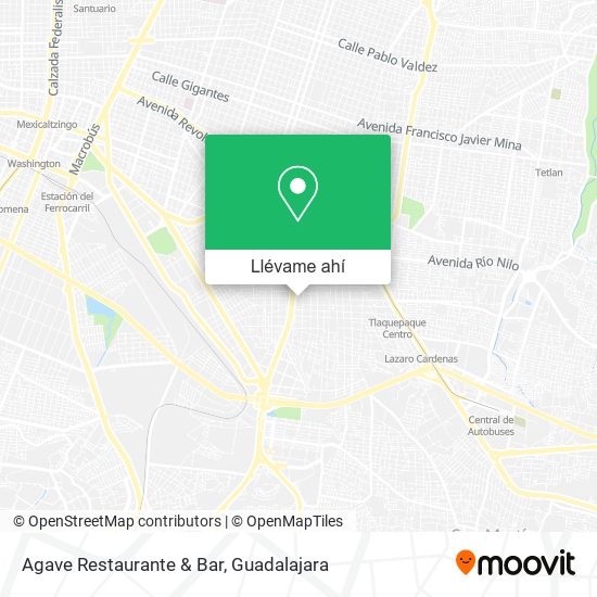 Mapa de Agave Restaurante & Bar
