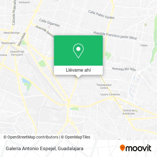 Mapa de Galería Antonio Espejel