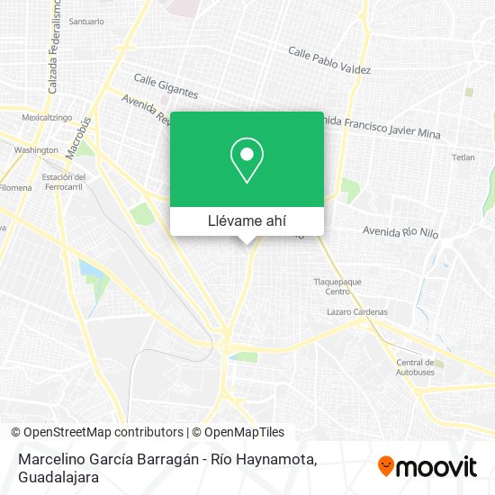 Mapa de Marcelino García Barragán - Río Haynamota