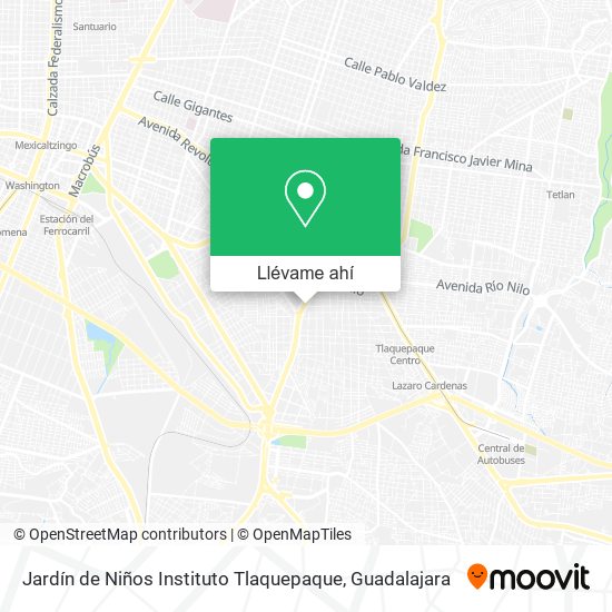 Mapa de Jardín de Niños Instituto Tlaquepaque