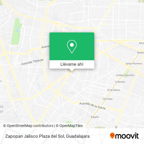 Mapa de Zapopan Jalisco Plaza del Sol