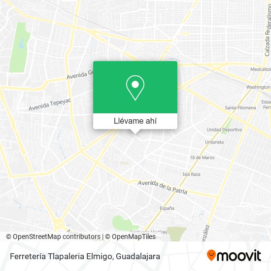 Mapa de Ferretería Tlapaleria Elmigo