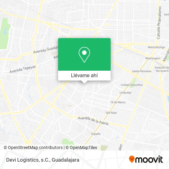 Mapa de Devi Logistics, s.C.