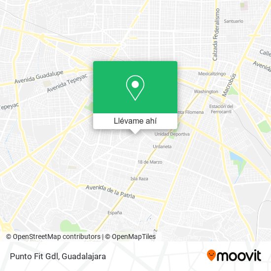 Mapa de Punto Fit Gdl