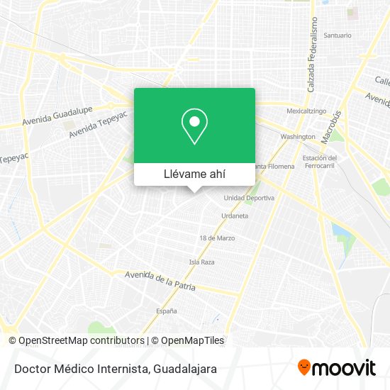 Mapa de Doctor Médico Internista