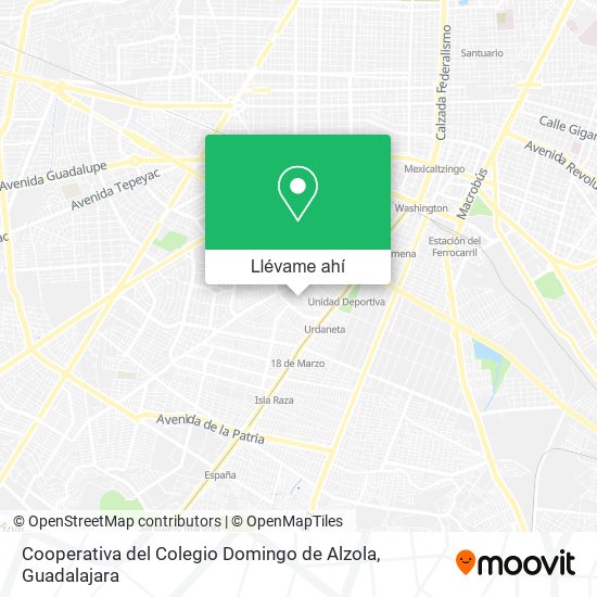 Mapa de Cooperativa del Colegio Domingo de Alzola