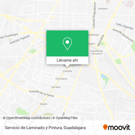 Mapa de Servicio de Laminado y Pintura