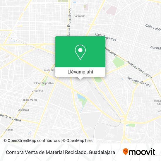 Mapa de Compra Venta de Material Reciclado