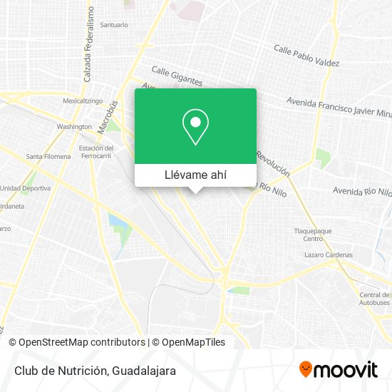 Mapa de Club de Nutrición