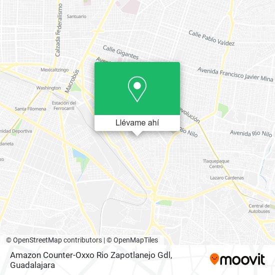 Mapa de Amazon Counter-Oxxo Rio Zapotlanejo Gdl