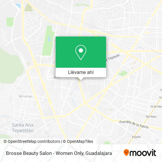 Mapa de Brosse Beauty Salon - Women Only