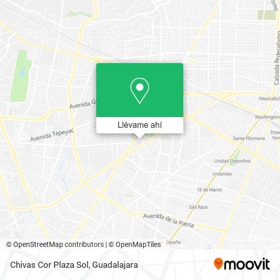 Mapa de Chivas Cor Plaza Sol