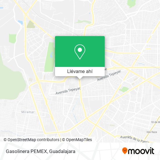 Mapa de Gasolinera PEMEX