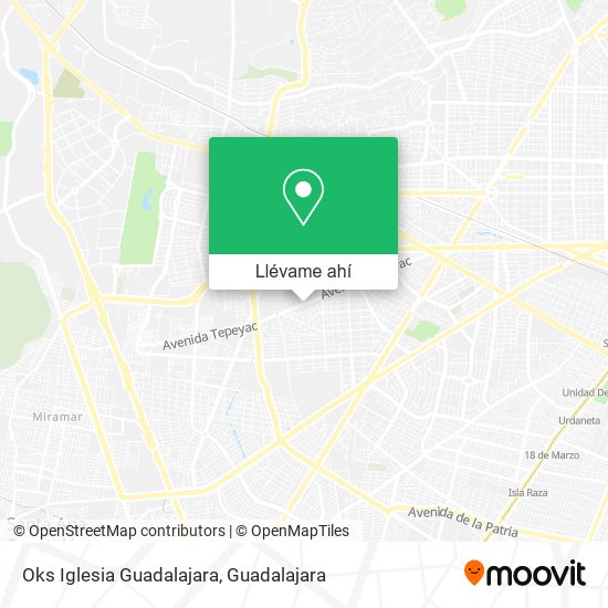 Mapa de Oks Iglesia Guadalajara