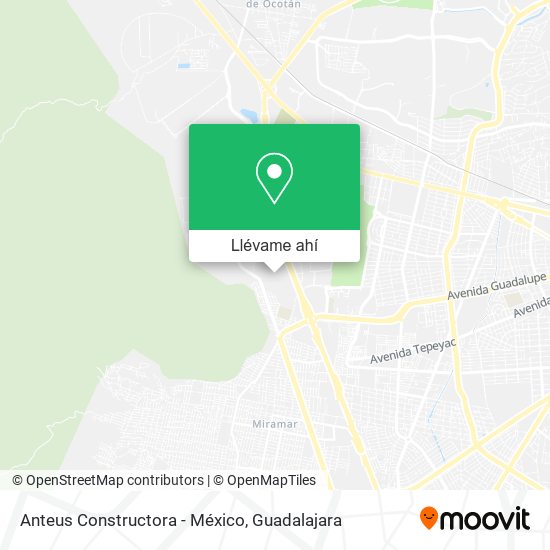 Mapa de Anteus Constructora - México