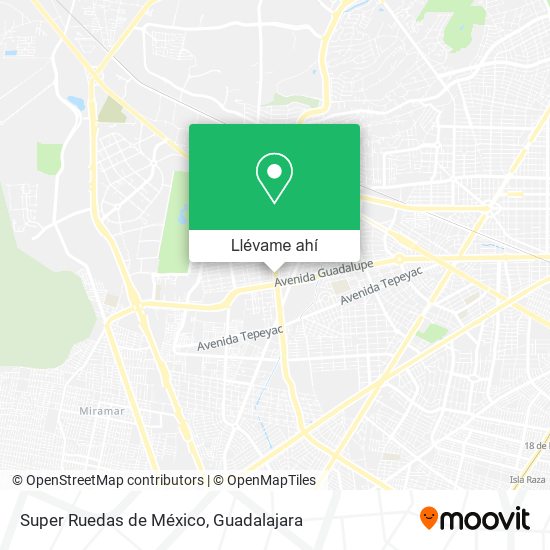 Mapa de Super Ruedas de México