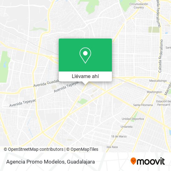 Mapa de Agencia Promo Modelos