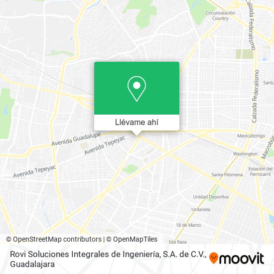 Mapa de Rovi Soluciones Integrales de Ingeniería, S.A. de C.V.