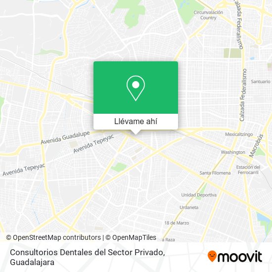 Mapa de Consultorios Dentales del Sector Privado