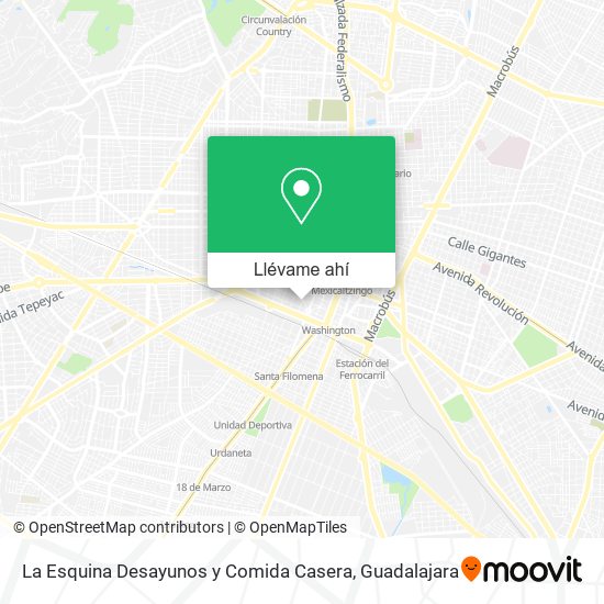 Mapa de La Esquina Desayunos y Comida Casera