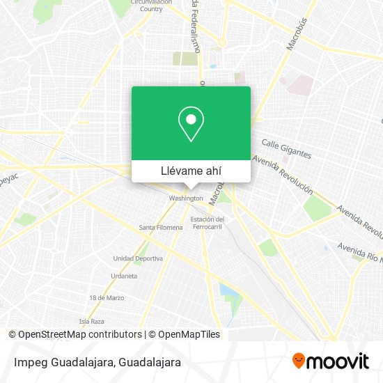 Mapa de Impeg Guadalajara