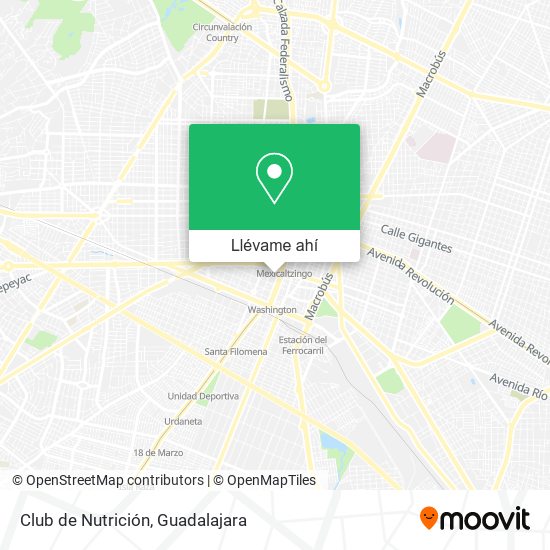 Mapa de Club de Nutrición