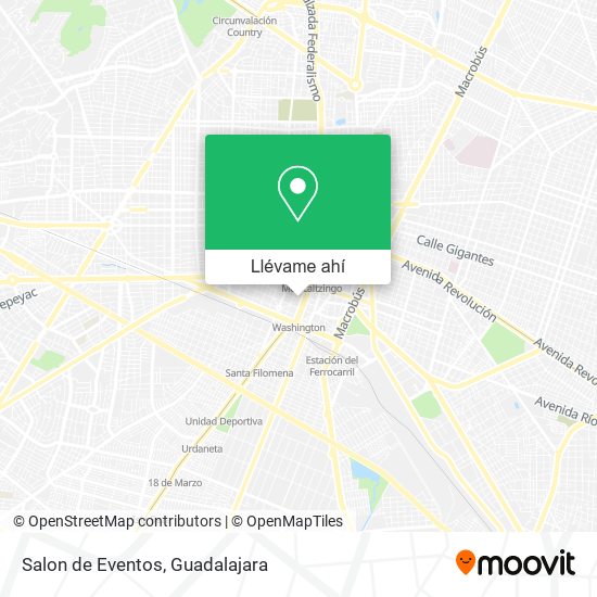 Mapa de Salon de Eventos