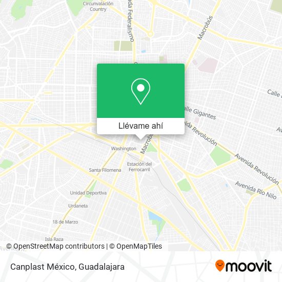 Mapa de Canplast México