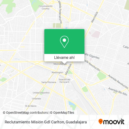 Mapa de Reclutamiento Misión Gdl Carlton